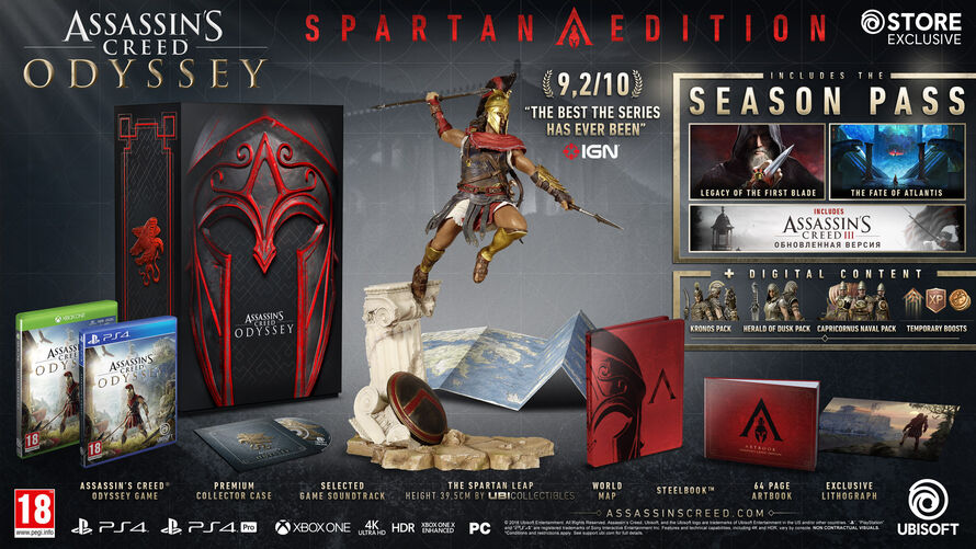 forsætlig frygt svag Assassin's Creed Odyssey Spartan Edition · UBISOFT STORE