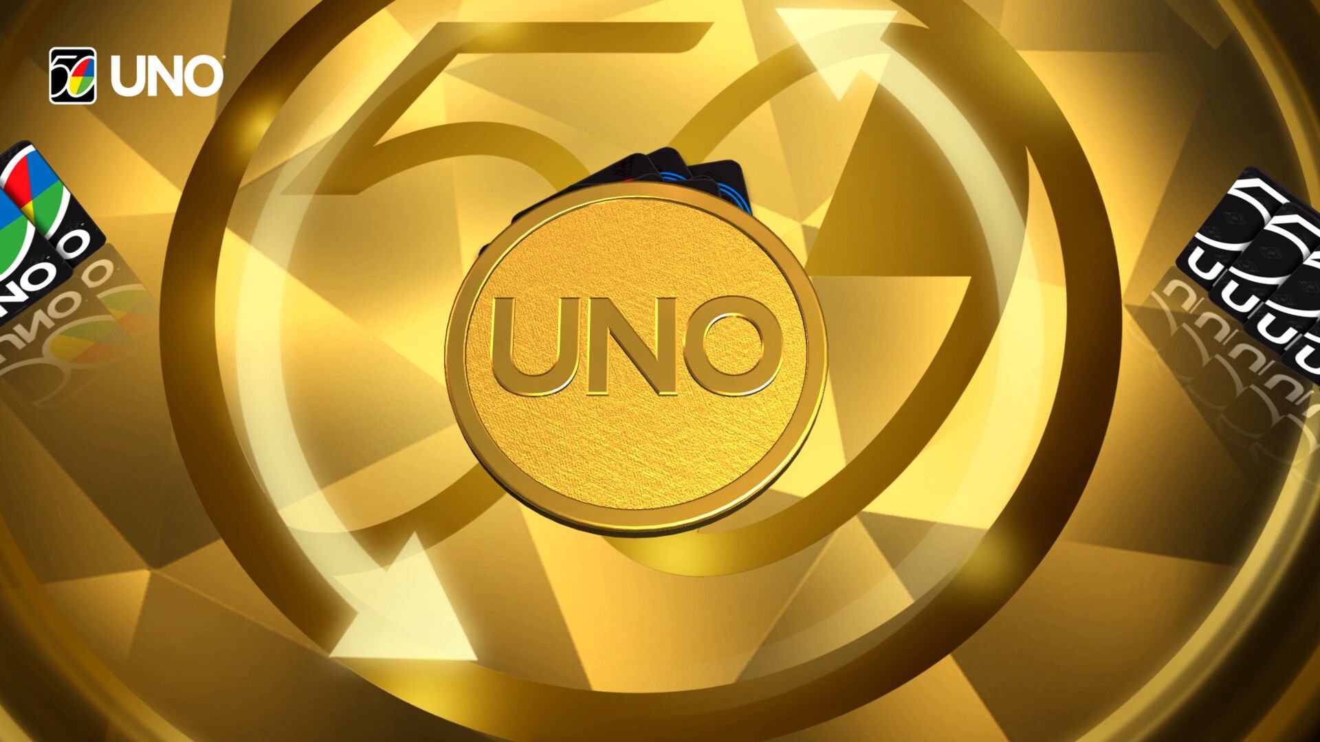 UNO Golden 50th Anniversary Edition Kartenspiel 