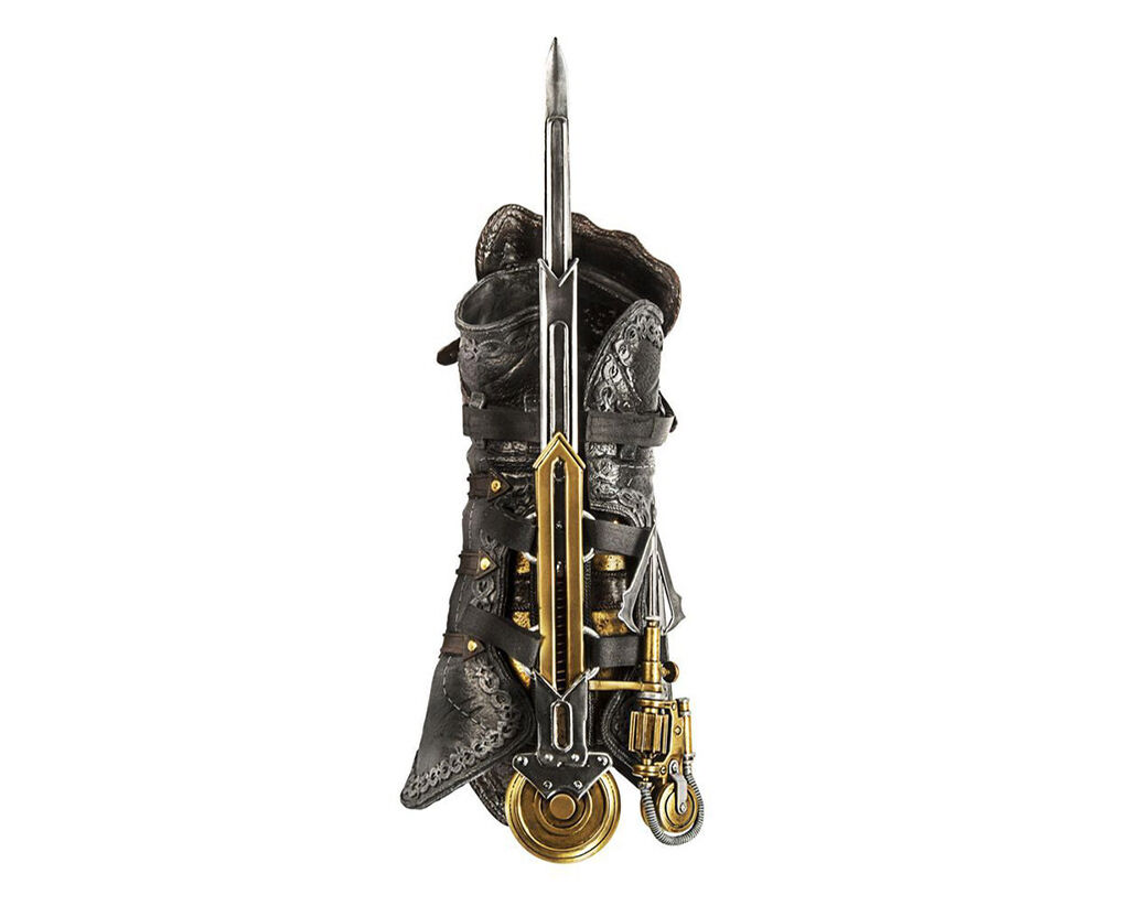 assassin's creed hidden blade gauntlet & skull buckle