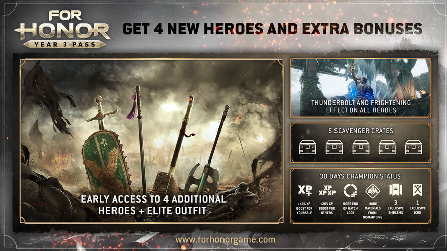 For Honor Year 3 Pass