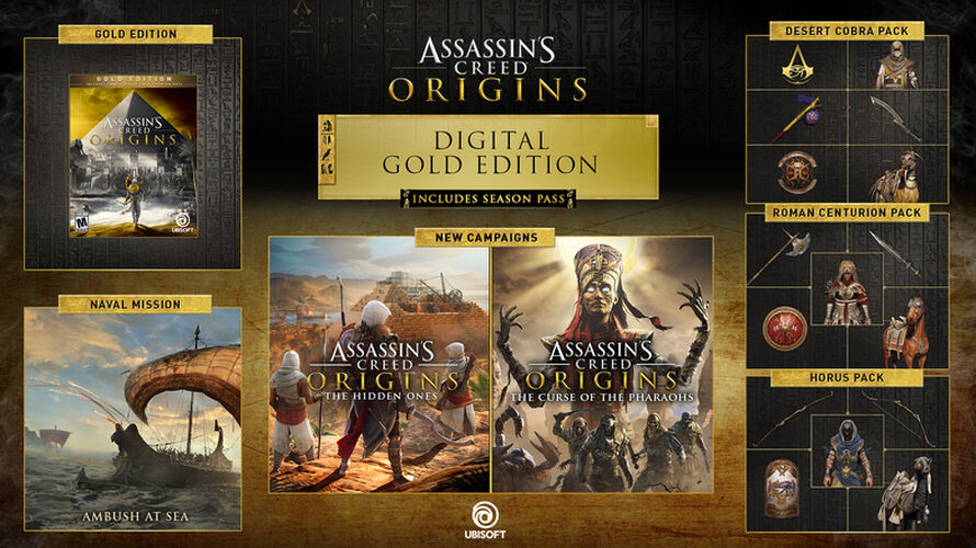 Buy Assassin S Creed Origins Gold Edition For Pc Ubisoft Official Store