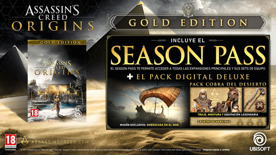 Comprar Assassin's Creed Origins Gold - UBISOFT STORE - ES