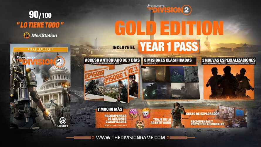 The Division 2 Gold Edition Ubisoft Store Tienda Oficial Es