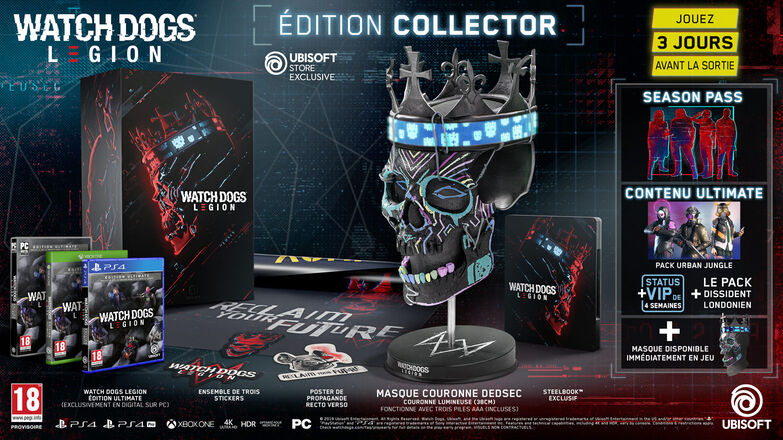 Watch Dogs Legion Collector Xbox One : les offres | ChocoBonPlan.com