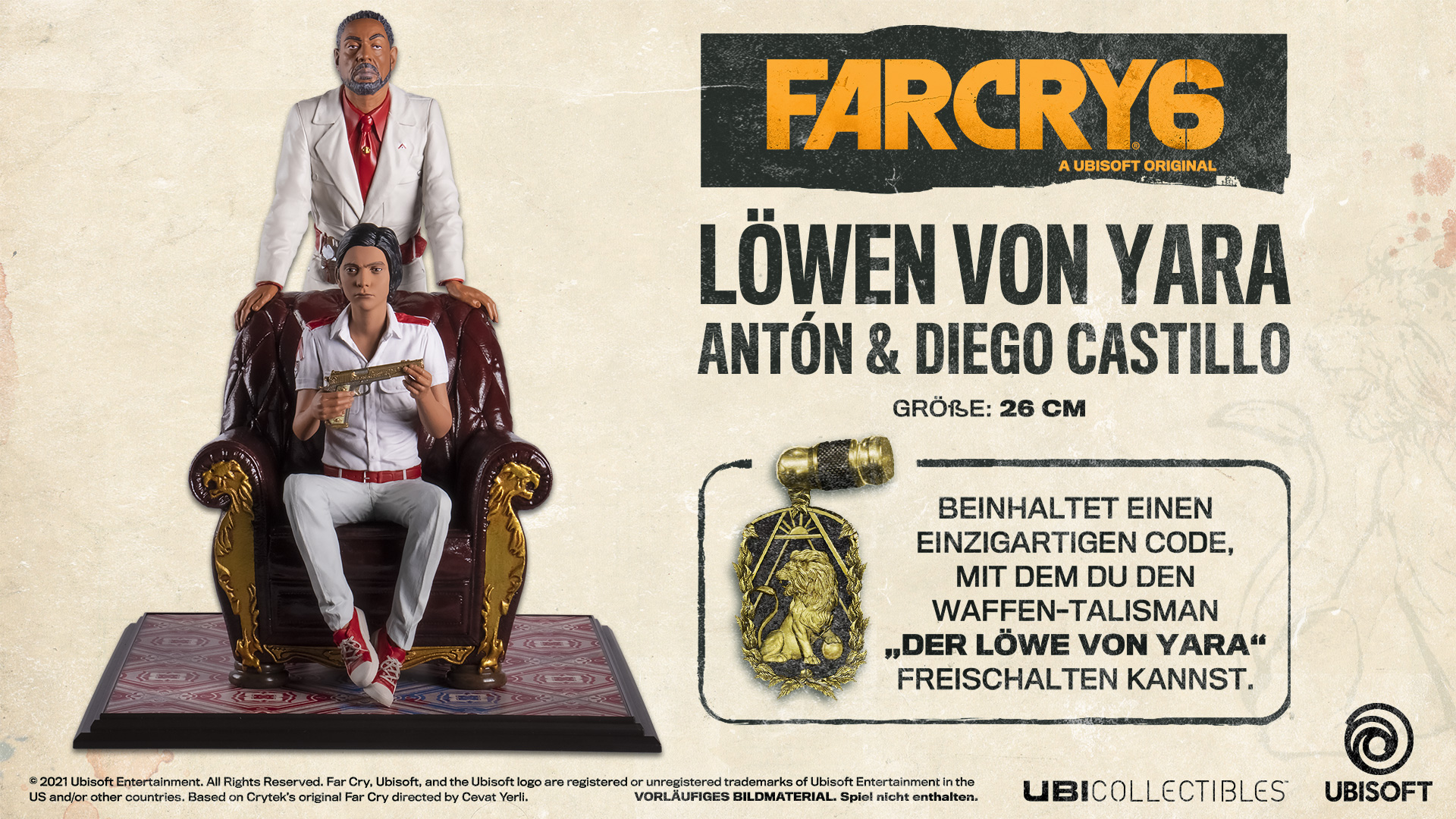 Far Cry 6 Anton Diego Castillo Lowen Von Yara Figur Kaufen Merchandise Ubisoft Store De