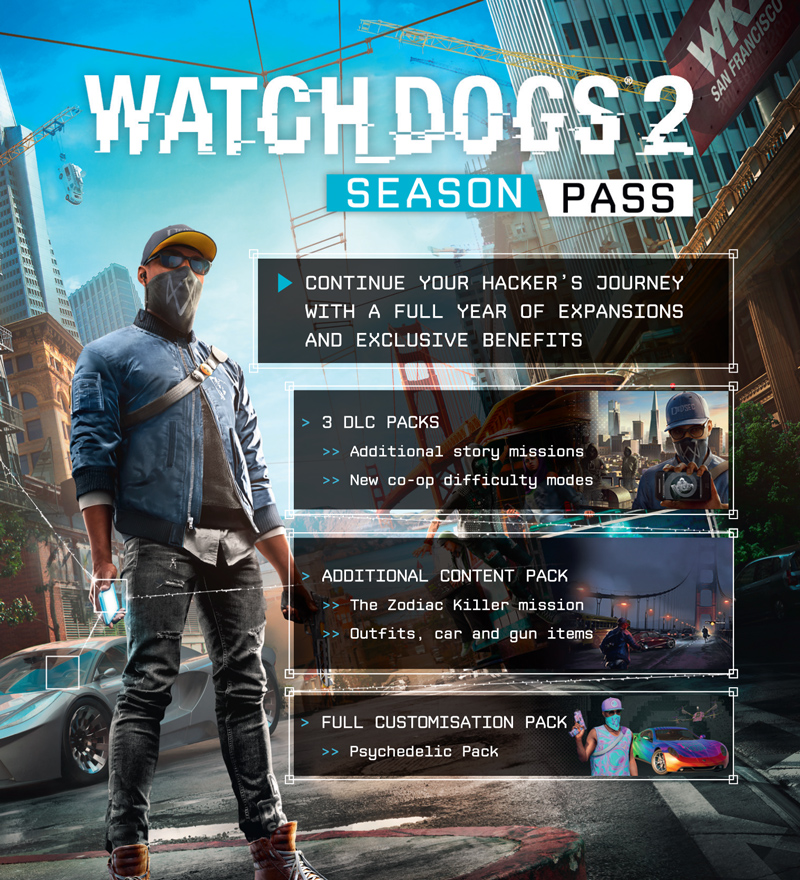 Watch Dogs 2 Season Pass Dlc Expansion Ubisoft Official Store
