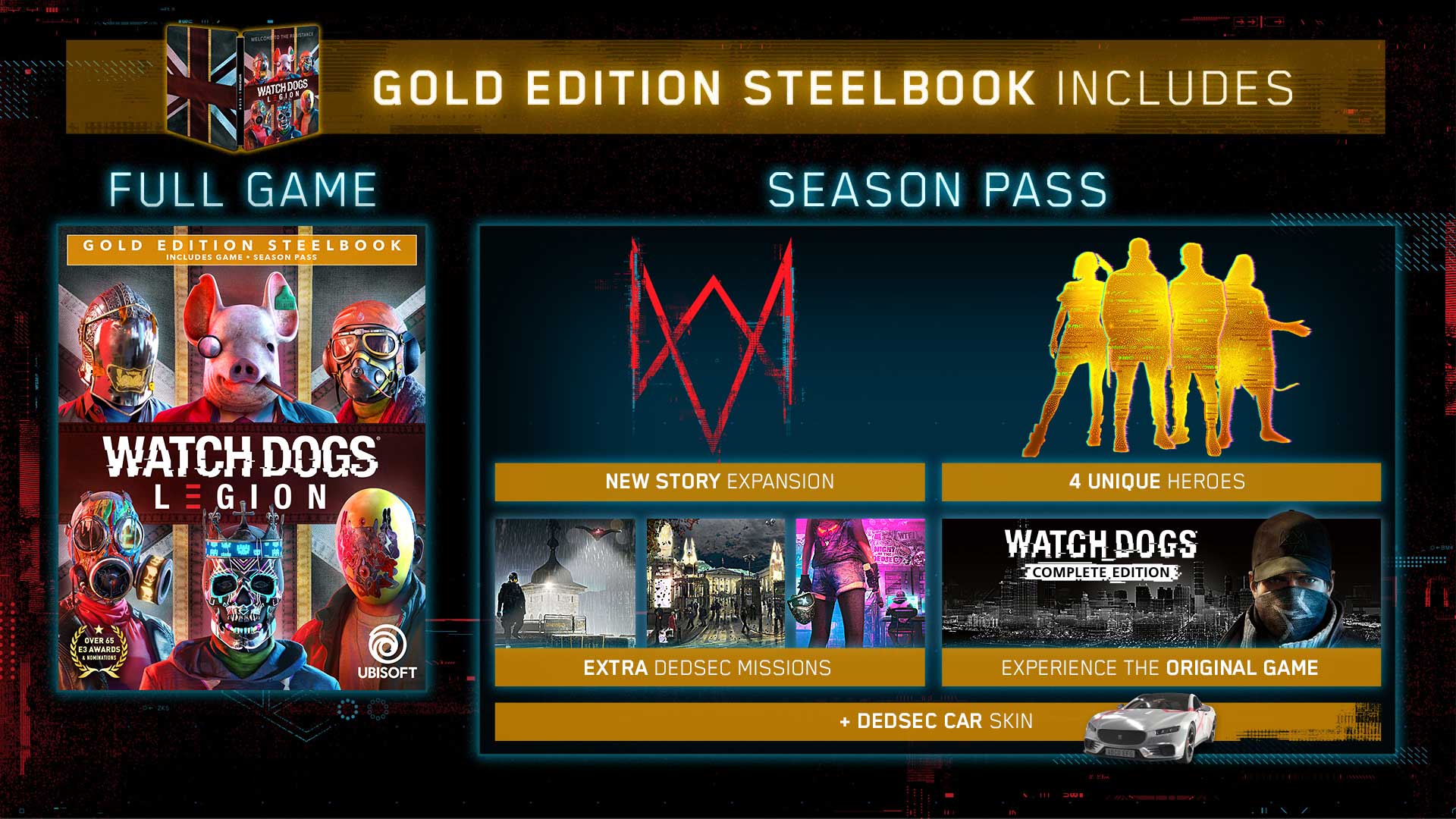 Watch Dogs Legion Gold Steelbook Edition Ps4 Ubisoft Store