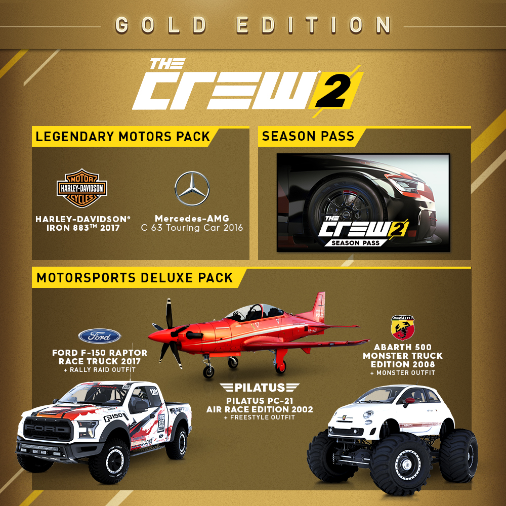 Buy The Crew 2 Gold Edition for PS4, Xbox One and PC | Ubisoft Official ...