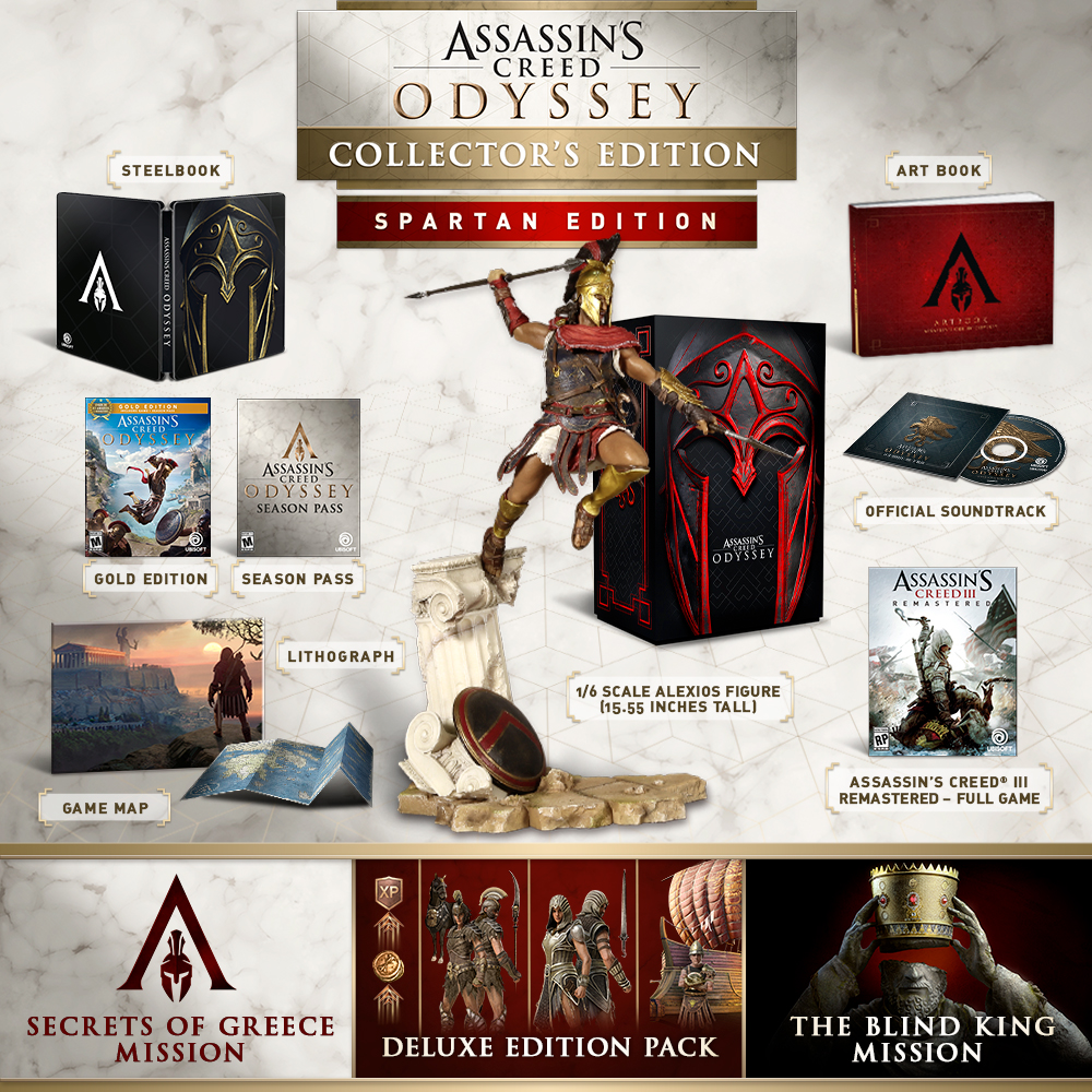 Assassin s creed odyssey editions. Assassins Creed Odyssey Collectors Edition. Assassins Creed Spartan Edition. Assassin's Creed Odyssey Spartan Edition. Assassin's Creed Odyssey Pantheon Edition.