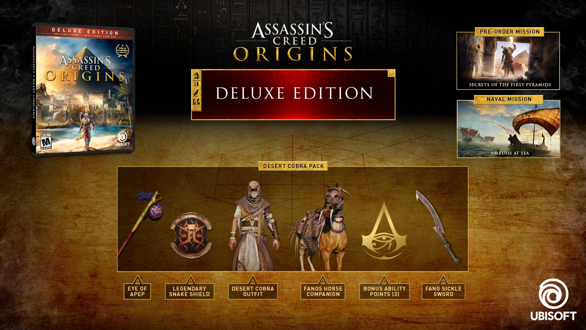 Buy Assassin S Creed Origins Deluxe Edition For Ps4 Xbox One And Pc Ubisoft Official Store