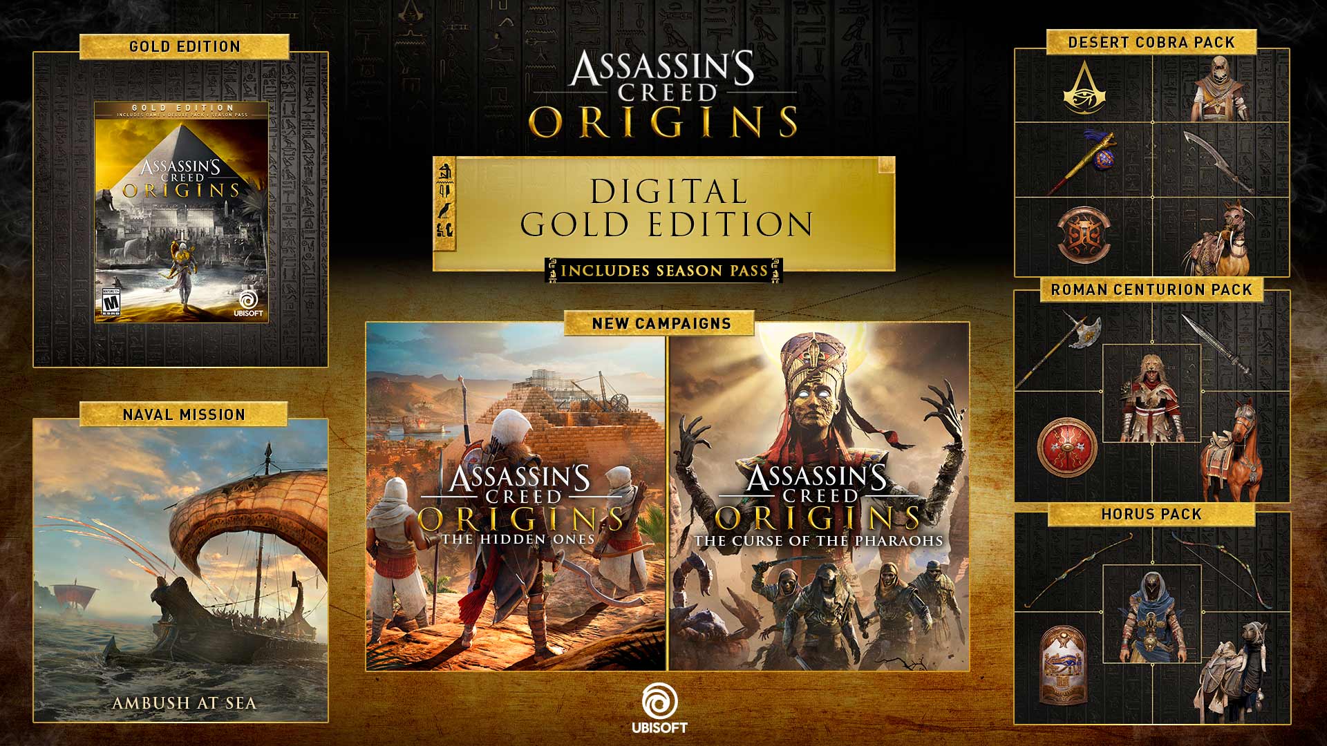Mua Assassin\'s Creed Origins phiên bản vàng trên PC: Sở hữu ngay phiên bản cao cấp của trò chơi cực kỳ nổi tiếng Assassin\'s Creed Origins, với nhiều tính năng độc quyền và cả một bản nhạc trong trẻo, tuyệt vời. Trải nghiệm hành trình săn lùng ẩn mình giữa những dòng sông và sa mạc, khám phá bí mật cổ đại của Ai Cập, và chiến đấu với kẻ thù đầy nguy hiểm.