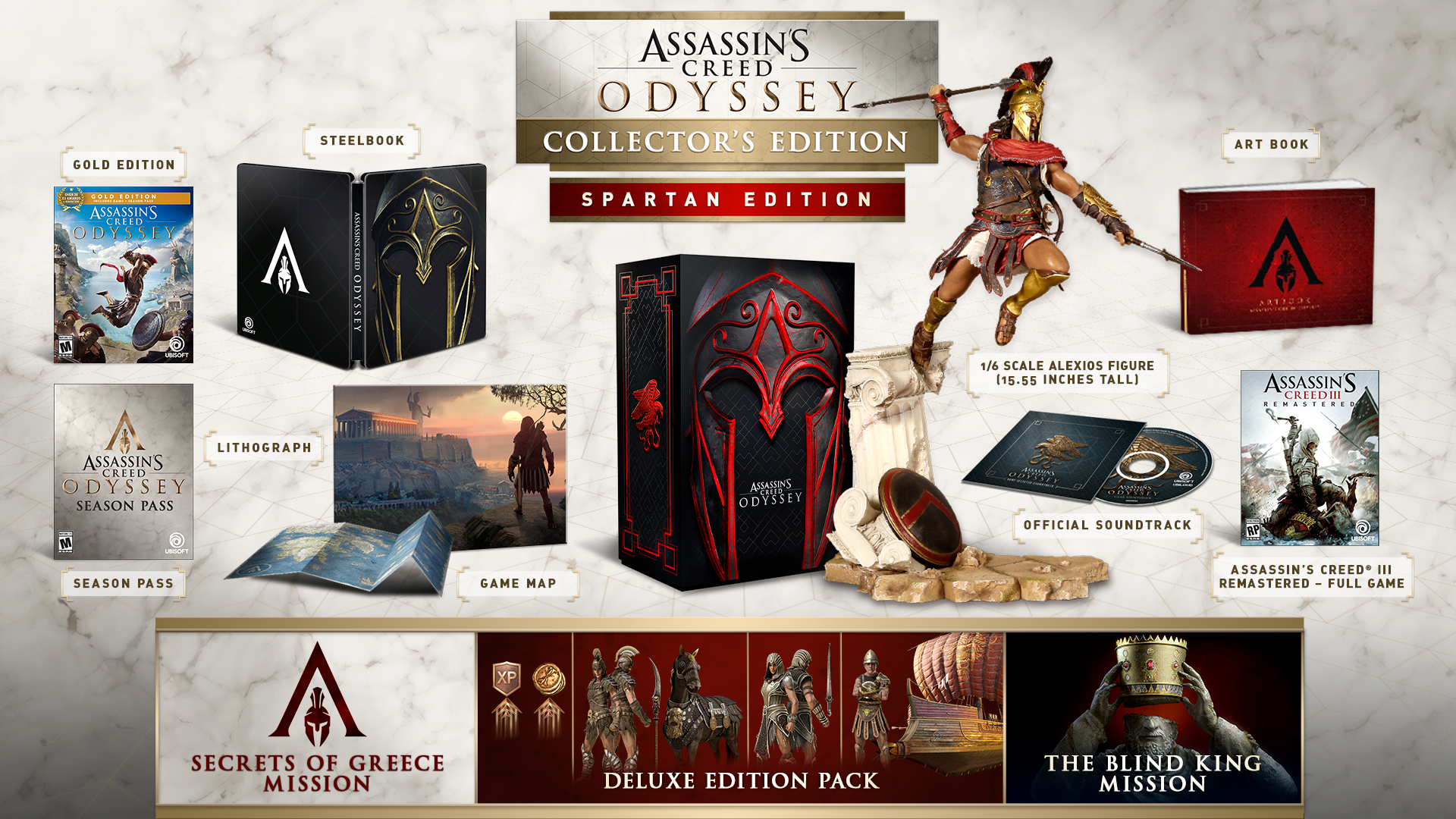 Spartan Collector's Edition and Pantheon Edition - Assassin's Creed Odyssey  - PlayStationTrophies.org