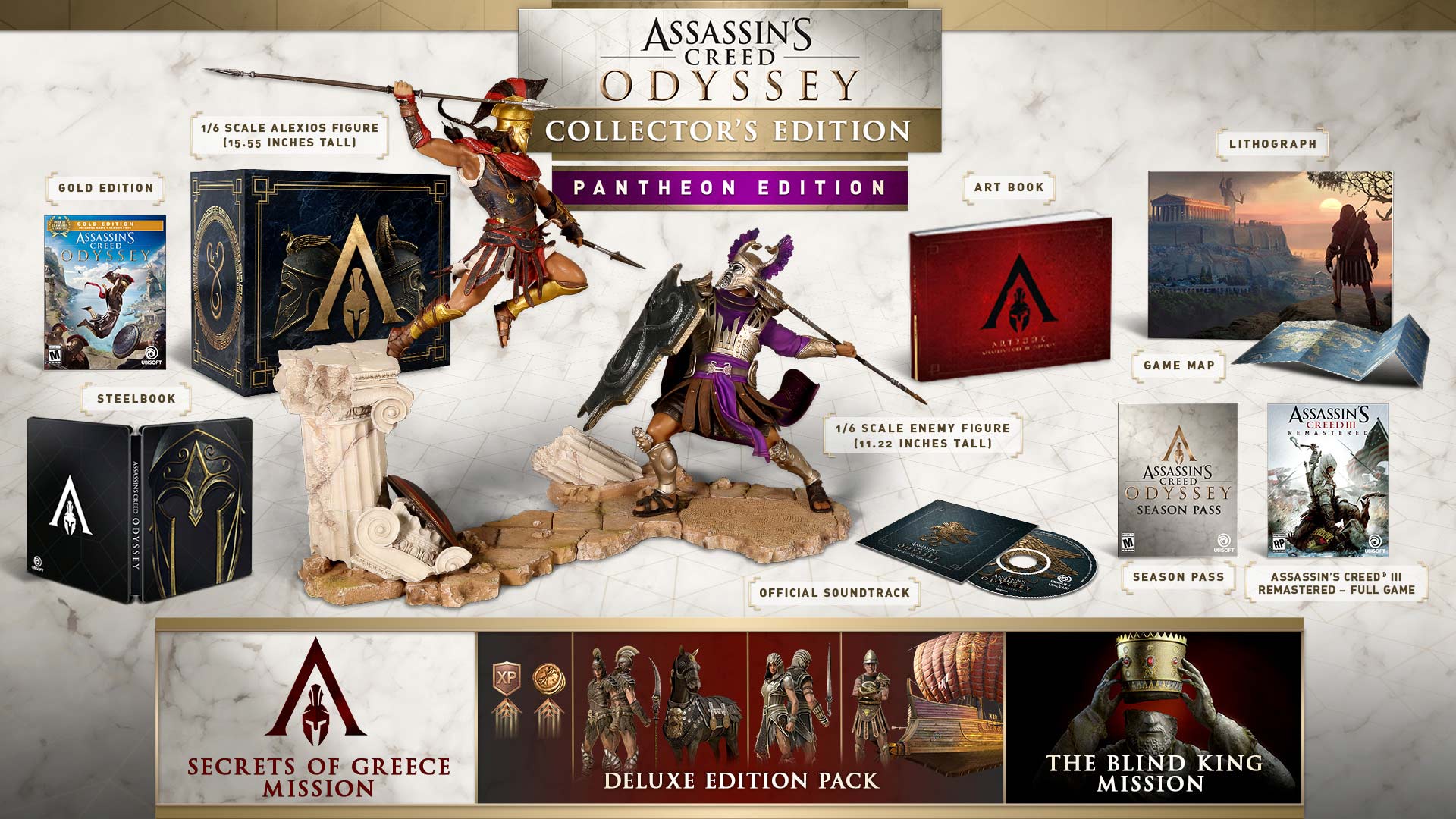 Assassin s creed odyssey editions. Assassins Creed Odyssey Collectors Edition. Assassins Creed Mirage Collectors Edition. Коллекционное издание ассасин Крид Мираж. Assassin's Creed Odyssey Pantheon Edition.