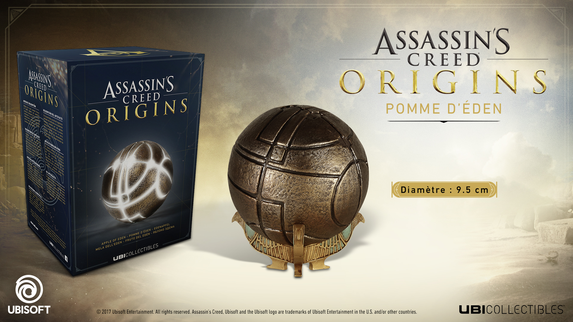 APPLE OF EDEN LED IN BOX ASSASSIN´S CREED ORIGINS// FRUTO DEL EDÉN 9 CM